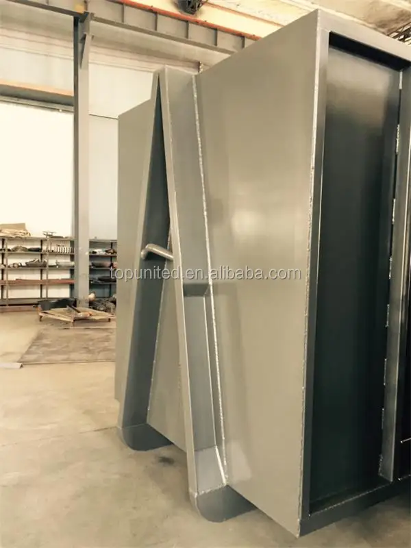 
Customized size stackable hook lift bin with single door 