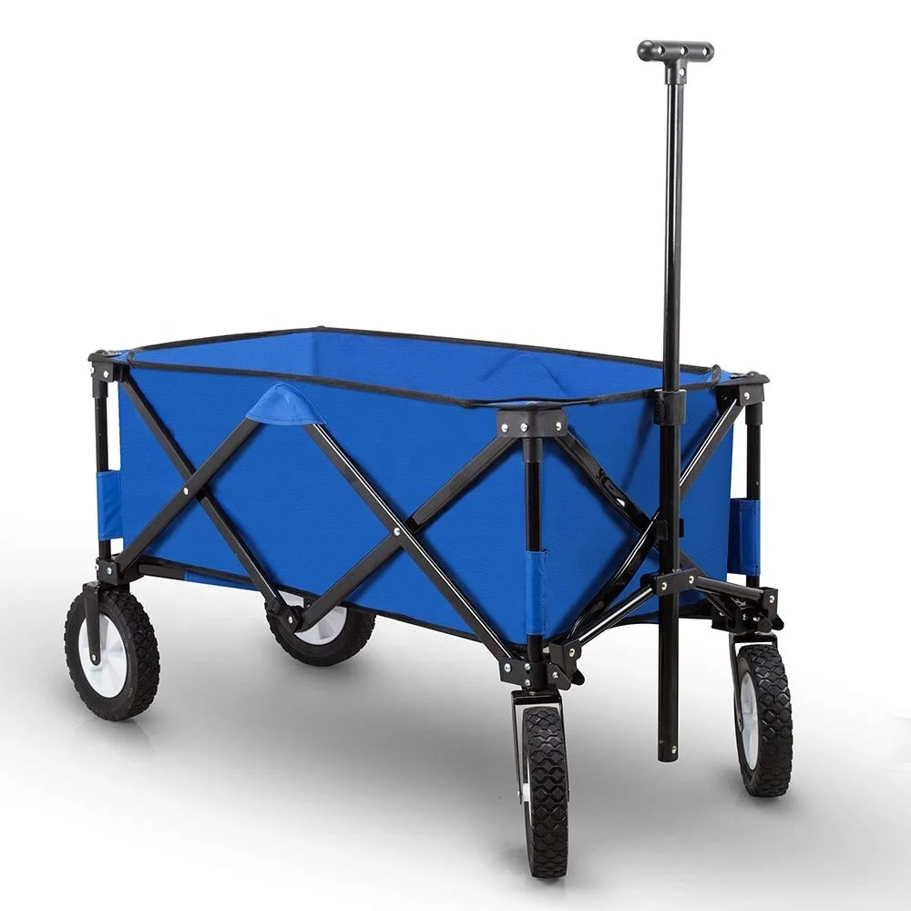 
foldable Heavy Duty All Terrain Utility Beach Wagon Cart for shopping/camping 