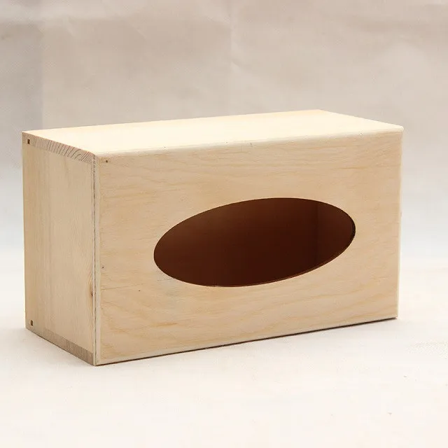 Cheap Unfinished wooden Tissue Box