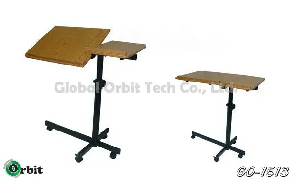 Office Furniture Over Bed Table Wooden Adjustable Laptop Bed Table