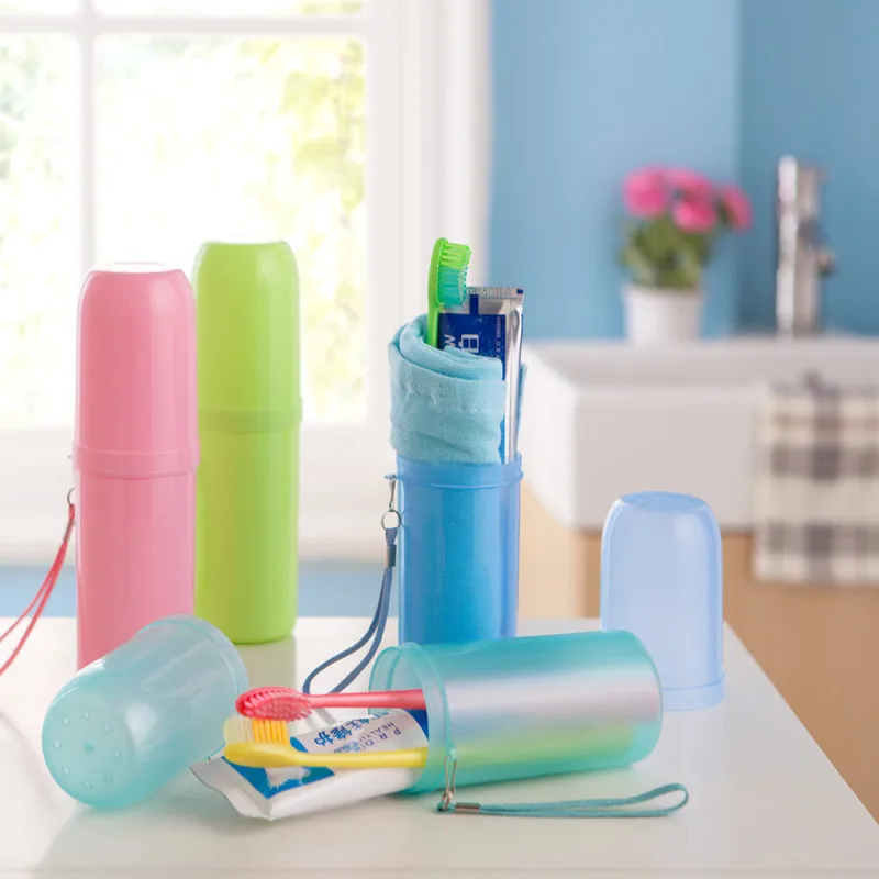 Plastic Portable Travel Toothpaste and Toothbrush Holder