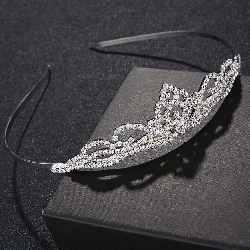 Rhinestone Princess Tiara Miss World Crown Accessories Jewelry