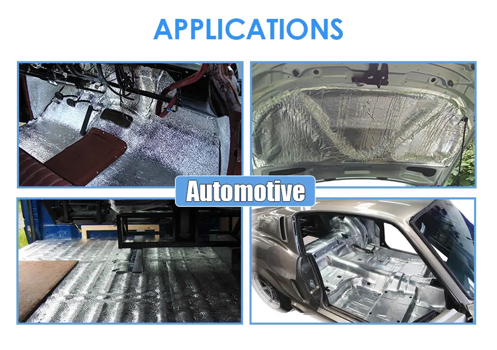 Arrowzoom 50 cm x 100 cm x 7 mm Self-Adhesive Aluminum Automotive Car Sound Deadener Noise Dampening Insulation Mat