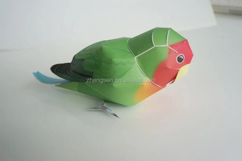 DIY paper 3D model cute animals image children toys