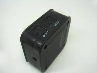Spdif/toslink цифровой оптический аудио сплиттер 1x3 яркие черные гибкой коробки