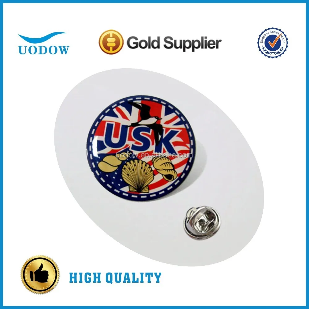 offset printing lapel pins with butterfly clutches