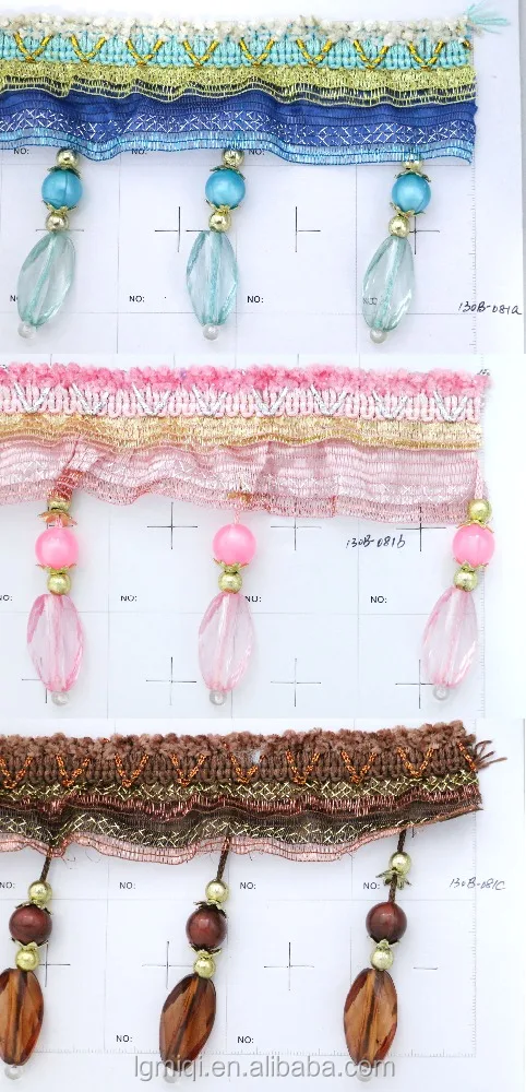 High quality decorative tassel fringe for curtain