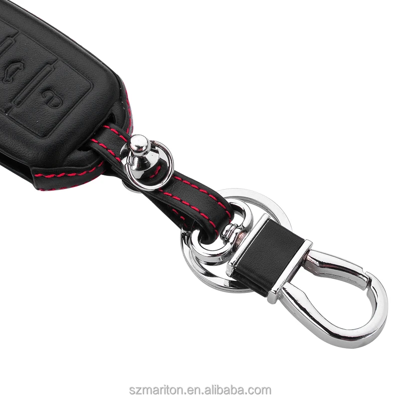 car key case for VW Polo ,4D Genuine leather New stylish car key case customize OEM