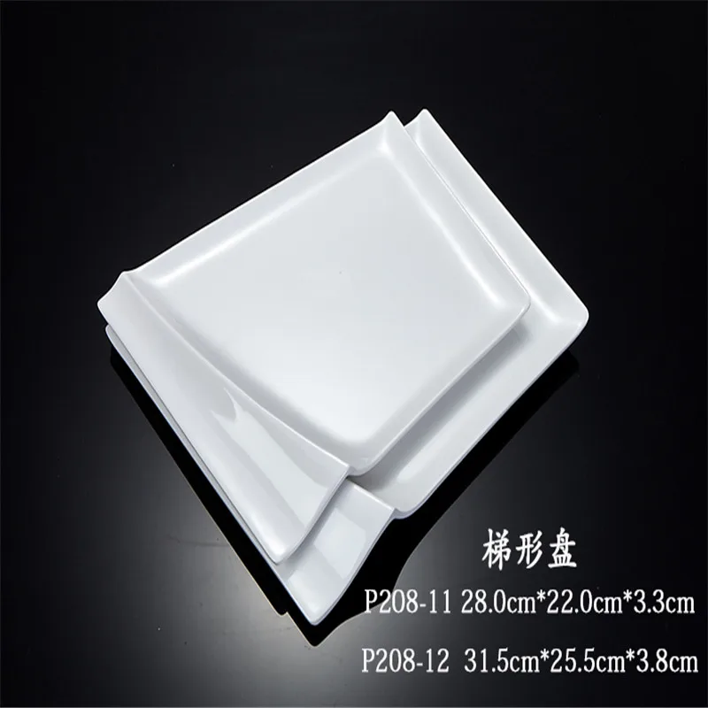 Dinner plate set Square Plate Tableware For a Restaurant