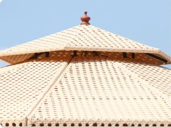 Outdoor Rattan Furniture  Double Round Dome Tent Canopy Pergola Gazebo Wrought Iron Gazebos For Sale