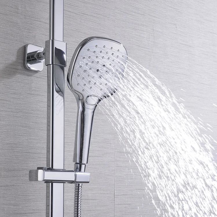 Wholesale Supplier Sanitary Bathroom Shower Set Wall-Mounted Chrome Tap Shower Faucet For Bathroom