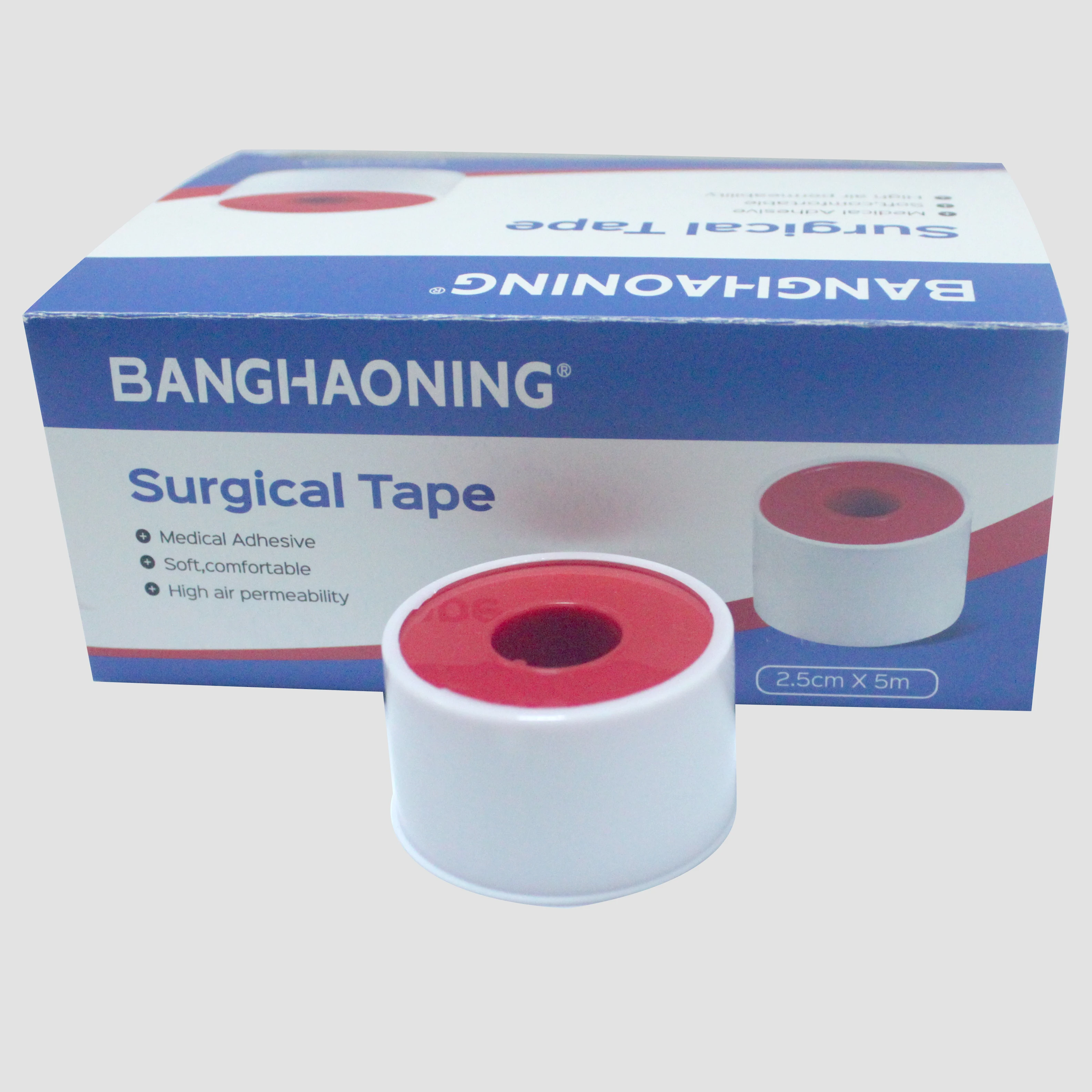 Plastic Spool plastic cover zinc oxide medical Adhesive Plaster  2.5cmX5m Surgical micropore Tape