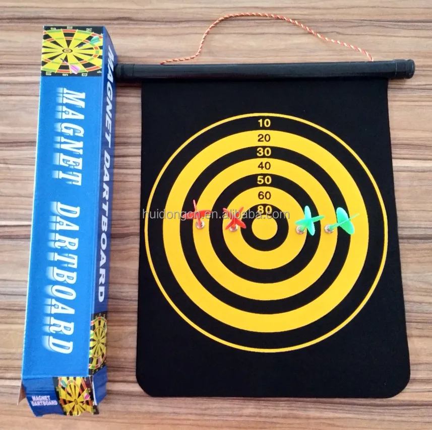 2020 newest cheap wholesale 12 inch Double Side Hanging Magnetic Dartboard with 4 darts for gift for kids for indoor exercise