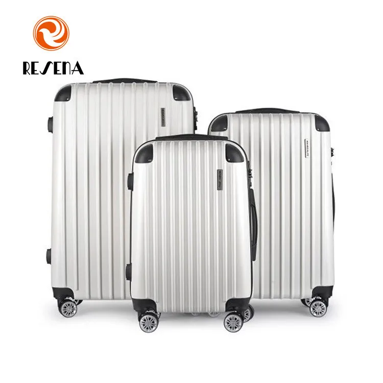 20 24 28 INCHES 3PCS ABS TROLLEY LUGGAGE SET SUITCASE 3PCS TRAVEL CASE SET with Resena