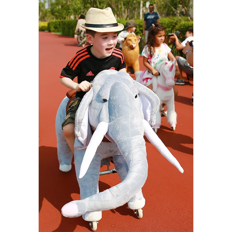 elephant mechanical toys for kids bouncing horse ride animal joy ride