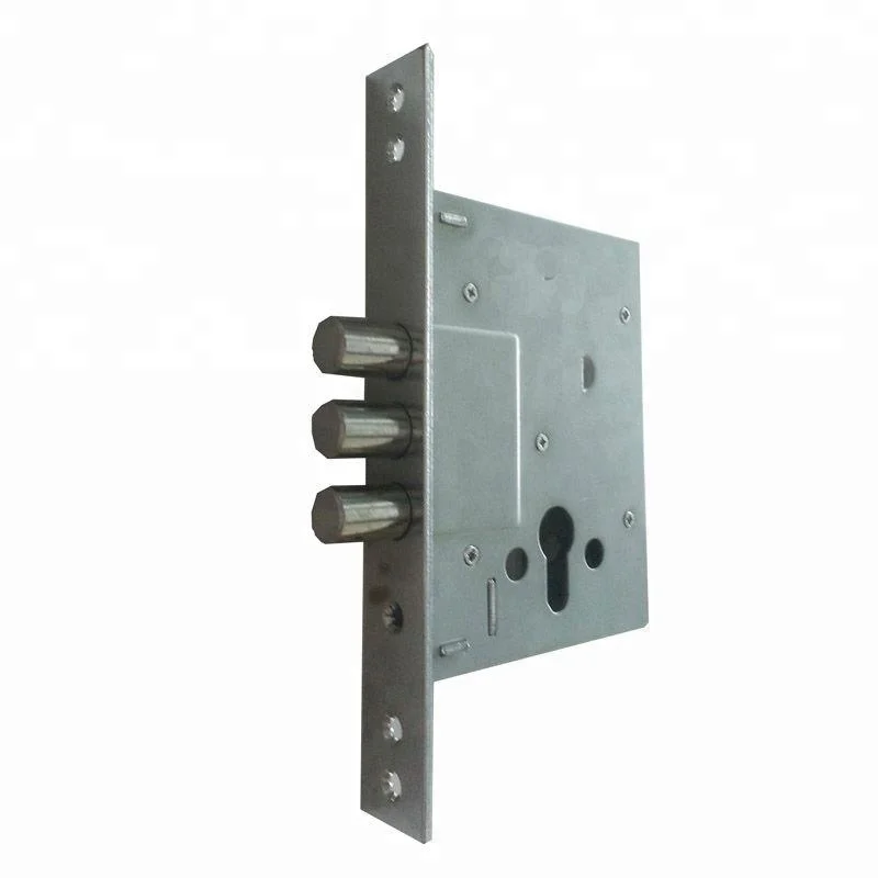 257L security mortise lock with 3 steel round bolts