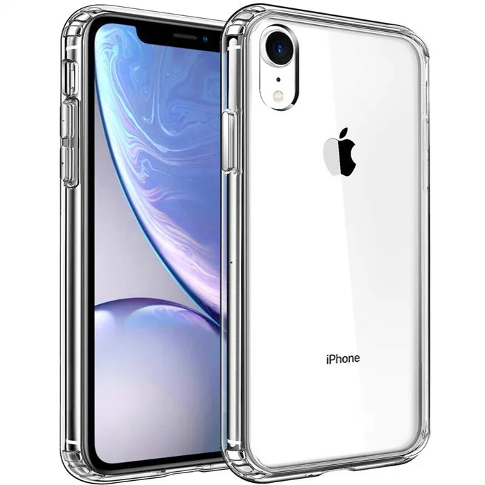 Compatible with iPhone XR Case Clear Anti-Scratch Shock Absorption Cover Case for iPhone XR White
