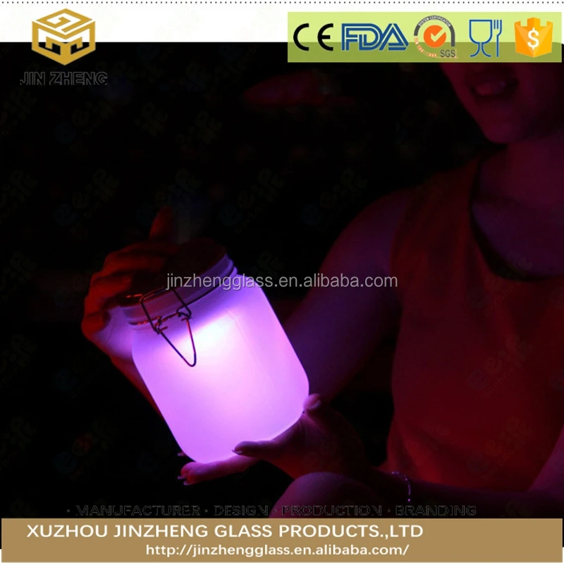 Fashion novel Sun Jar Solar KIDS WEEDING club table Lamp Waterproof powered RGB night light present BABY Beautiful lights