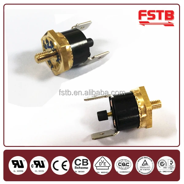 KSD301 Thermostat Coffee Maker Screw Thread Bimetal Thermal Switch Thermostat