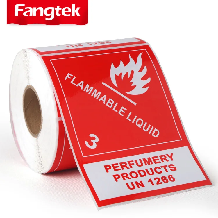 Customized 500pcs/roll Fragile Stickers Red Careful And warning stickers packagingShipping RED Warning Labels Fragile Stickers