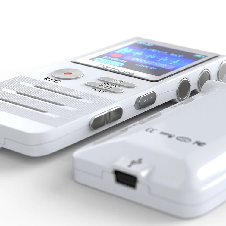 Double Microphone Noise Cancelling HD Recording 1536kbps Digital Voice Recorder