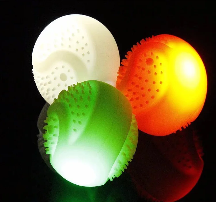 Durable Silicon Led Pet Toy, Motion Sensor Flashing Light Dog Toy Ball