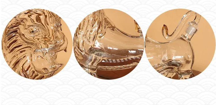 ODM / OEM Lion Shaped Decanter / Liquor Decanter for Whiskey, Vodka, Rum, Tequila or Any Other Alcohol