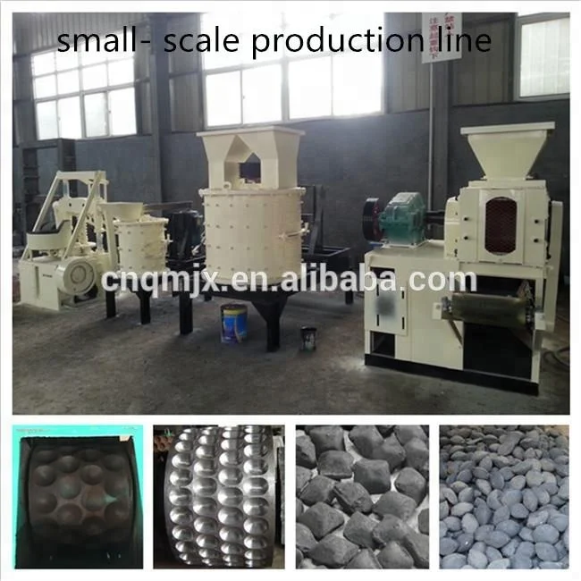 
Charcoal Production Line Coal Powder Dust Briquette small coke powder ball press machine for sale 