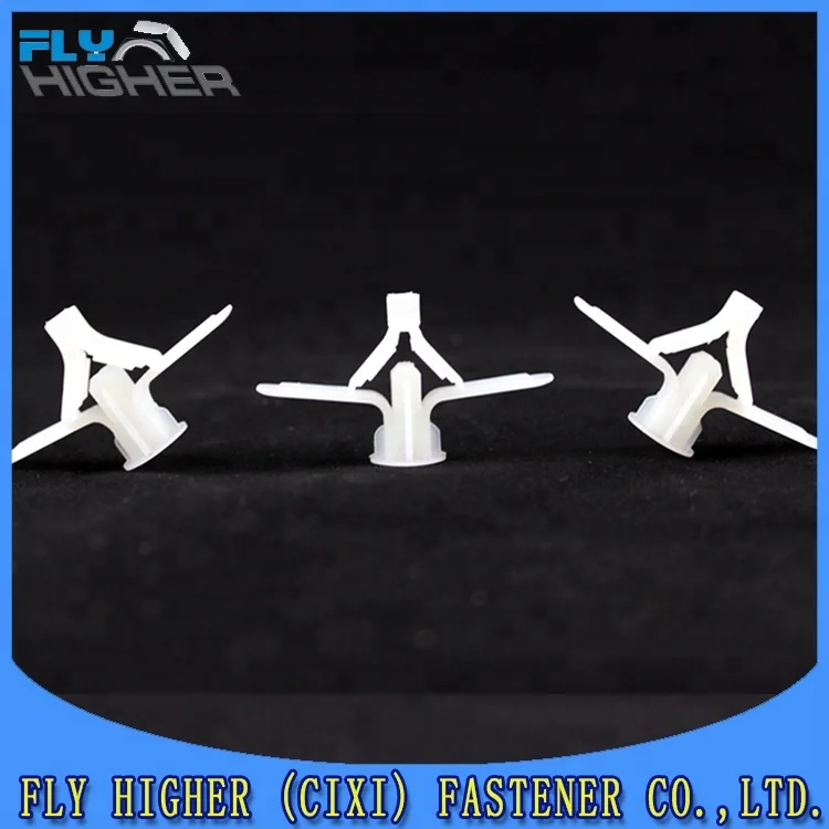 10x33 Nylon toggle anchor/Butterfly spring nylon plug