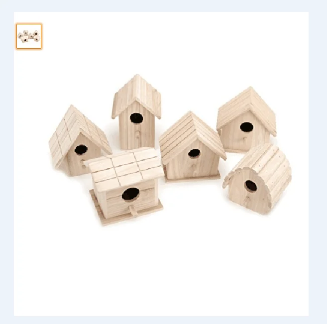 hot sale Wood Bird nest DIY bird house antiques bird breeding cages