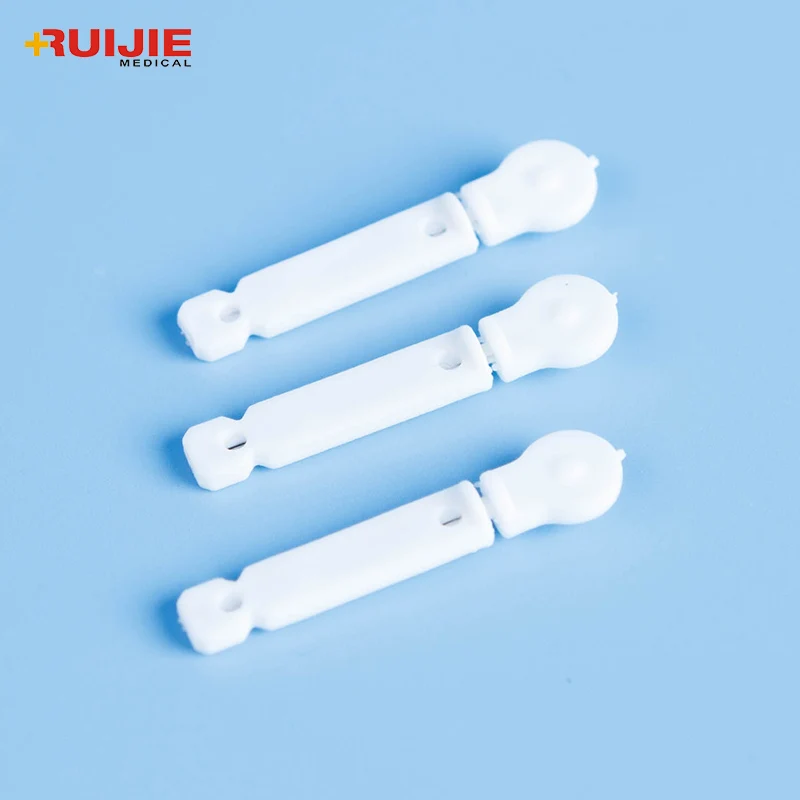 Одноразовые медицинские принадлежности, плоский белый ланцет для крови