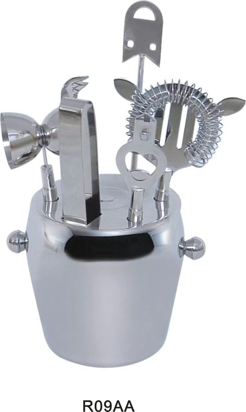 
Food Grade Stainless Steel cocktail set silver wine tool set bartender 