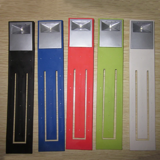 2pcs CR2032 Battery Power Foldable LED Book Light With Book Mark Function For Promotion LED Reading Light