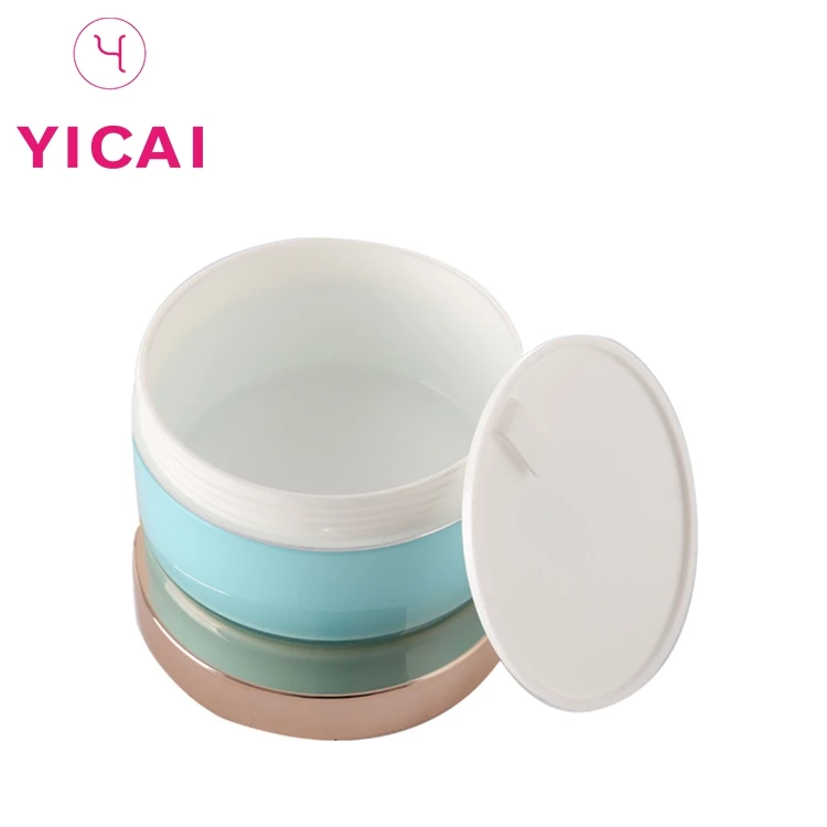 100 ml 200 ml 250 ml 300 ml 400 ml 500 ml custom cream packaging container collections cosmetic jar with rose gold lids