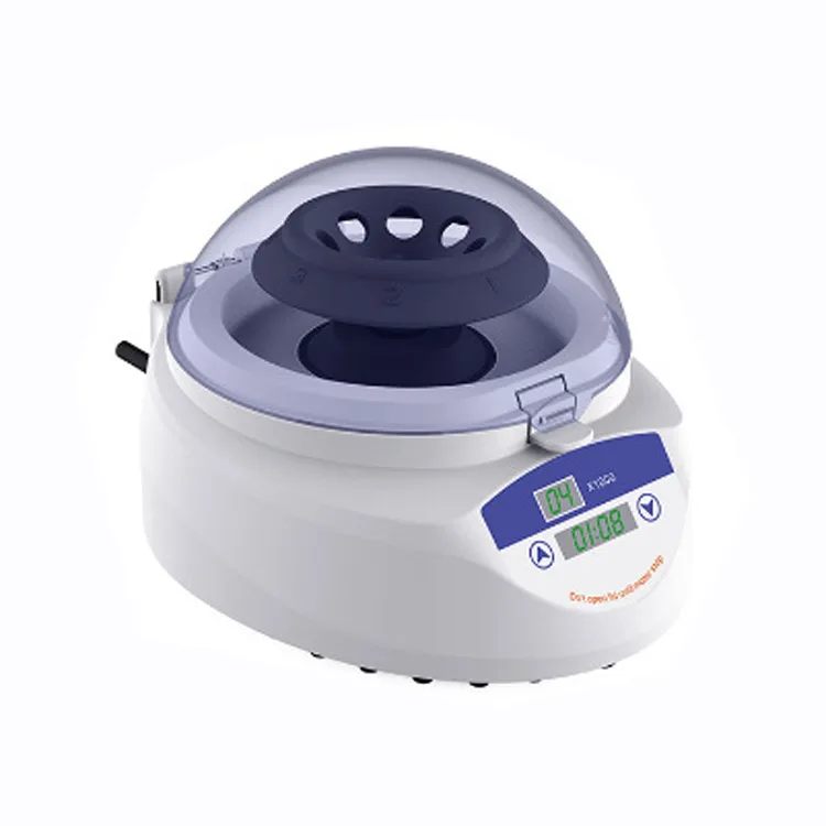 Laboratory hand micro high speed centrifuge with timing