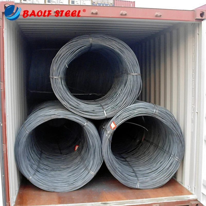 low carbon steel wire rod 5.5 6.5 8.0 10.012.0mm black wire