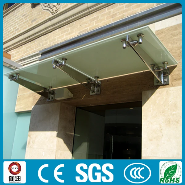 modern tempered glass awning designs