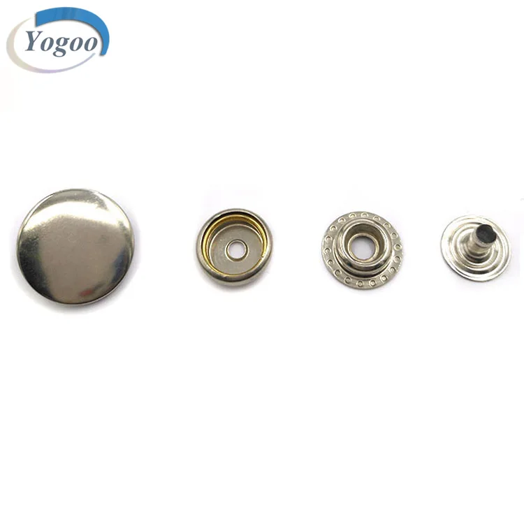 Classic Design Round Blank Silver Zinc Alloy Press Metal Snap Button for Clothing