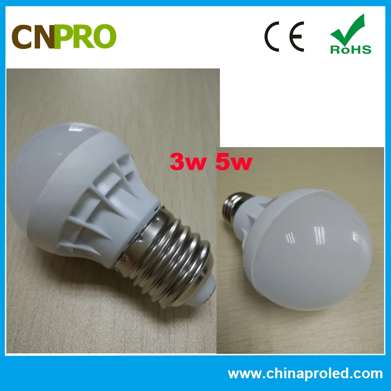 Lowest price!2016 new products plastic 3w led bulb light e14 e27 b22
