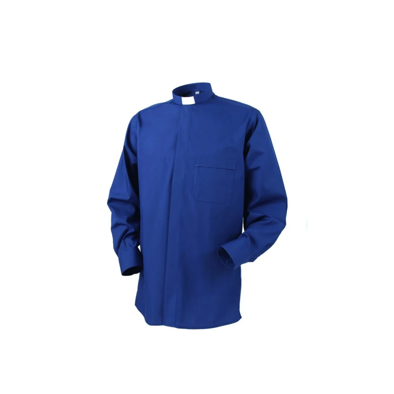 Church Shirts-Men/Women Long Sleeve Tab Clergy Shirt