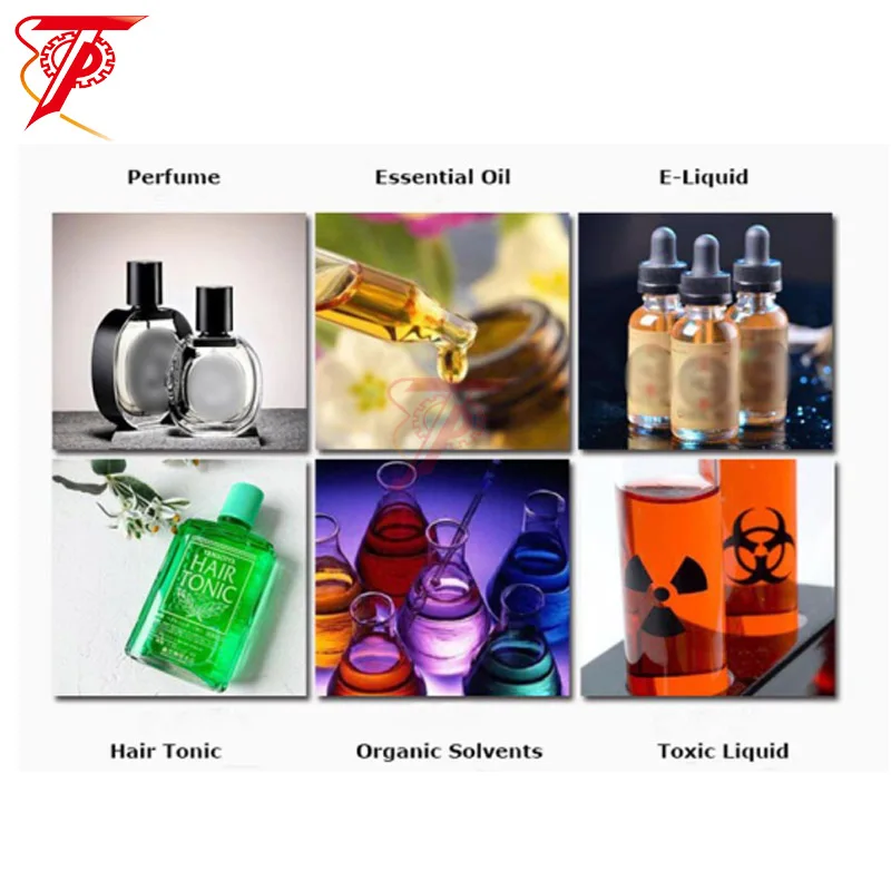 Электрическая сигарета в маленькой бутылке жидкость ротационная машина для наполнения и закупорки небольших