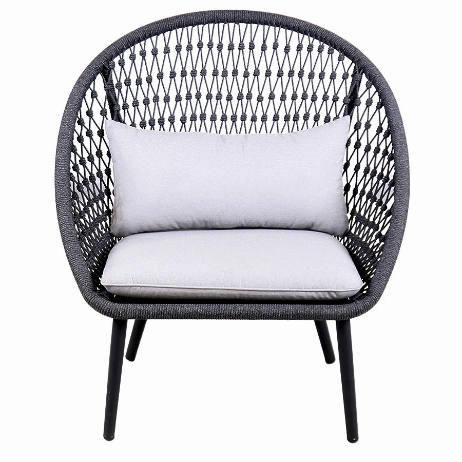 Modern design Woven Rope Chair  Outdoor sofa garden sofa for home  hotel  Patio furniture