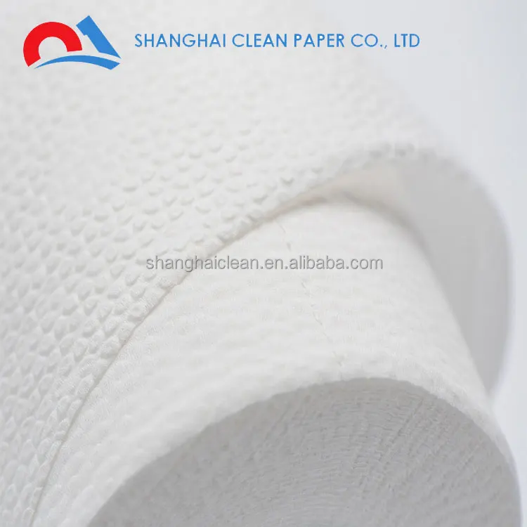 100% Recycle Pulp White Tissue Roll Natural Paper Napkin 2 Ply 300 Sheets Tissue Paper Custom Embossing Toilet Paper