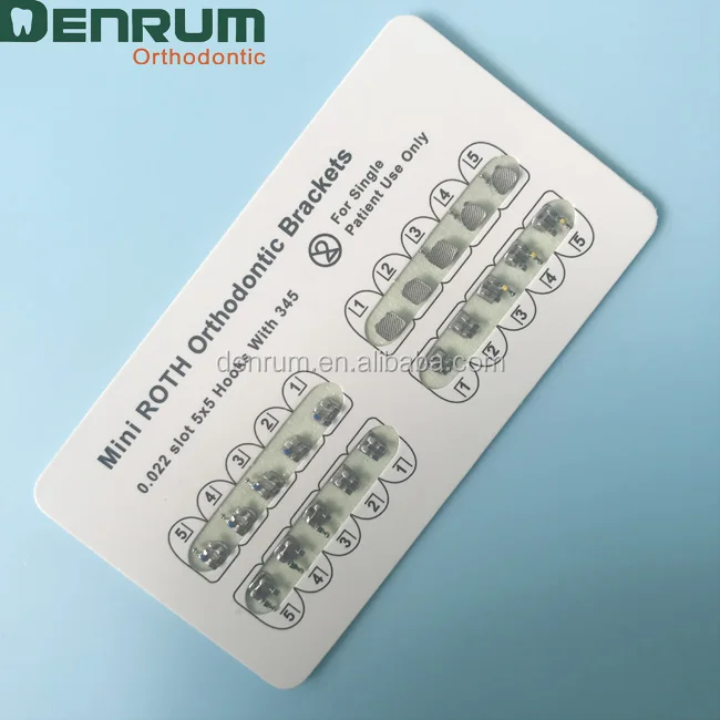 
Denrum dental orthodontic material brackets with sand blasted 