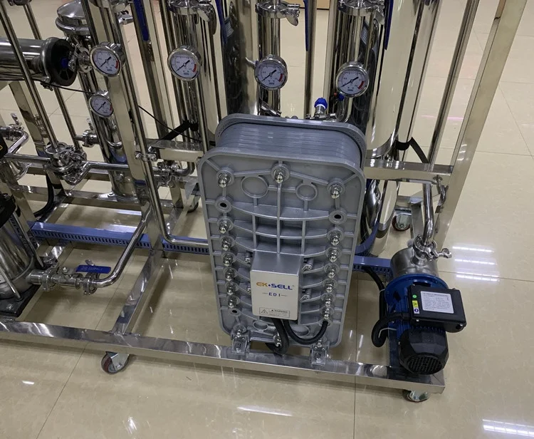 500L/H water treatment ion exchange laboratory water deionizer system price