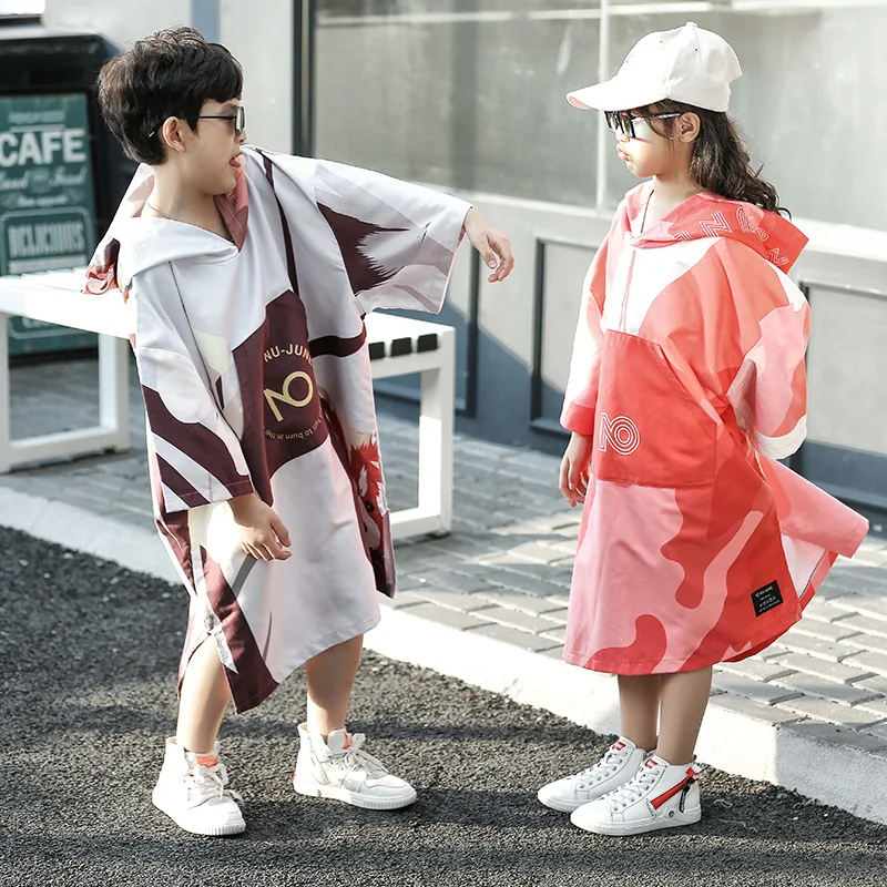Wholesale Luxury Hooded Surf Cotton Kids PonchoTowel
