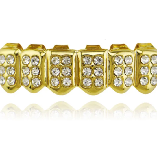 Gold Plating free grillz teeth Hot Hip jewelry Hop Teeth Grillz High Quality Tooth Cap