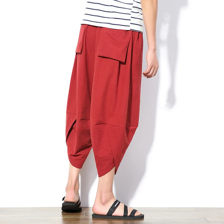 New Arrival Sports Joggers Sweatpants Mens Blank Loose Fit Trousers Harem Pants
