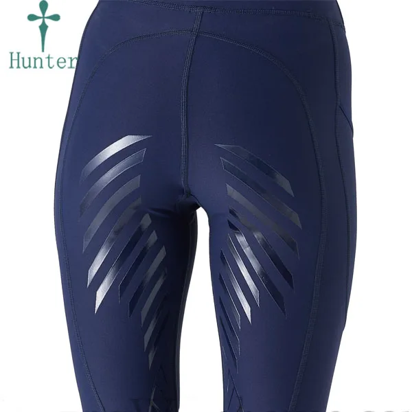 Navy Blue Jodhpurs Pants Full Seat Silicone Gel Horse Riding Breeches