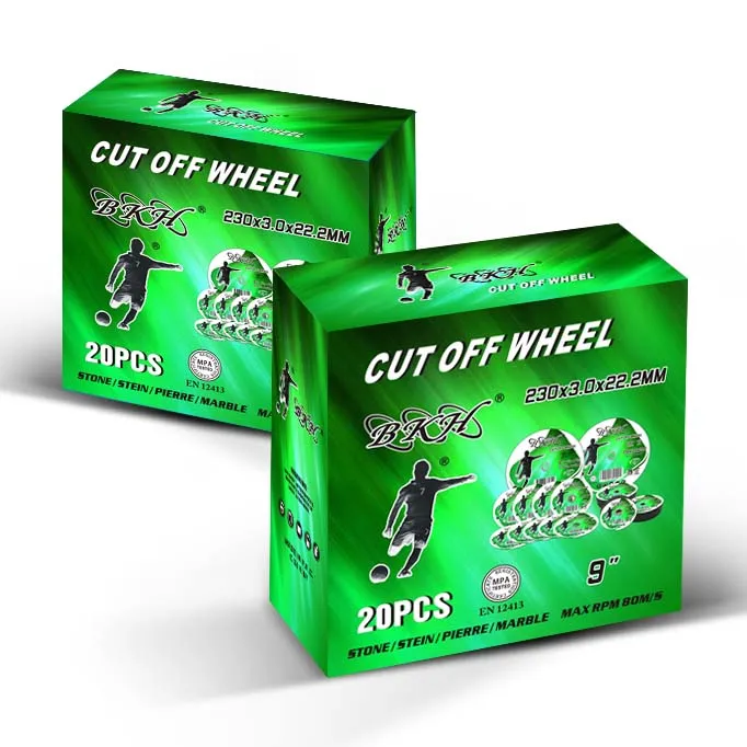 9 inch 230*3*22.2*mm BKH Brand Abrasive Grinding Cutting Disc Cut Off Wheel for Metal Stone Stainless Steel